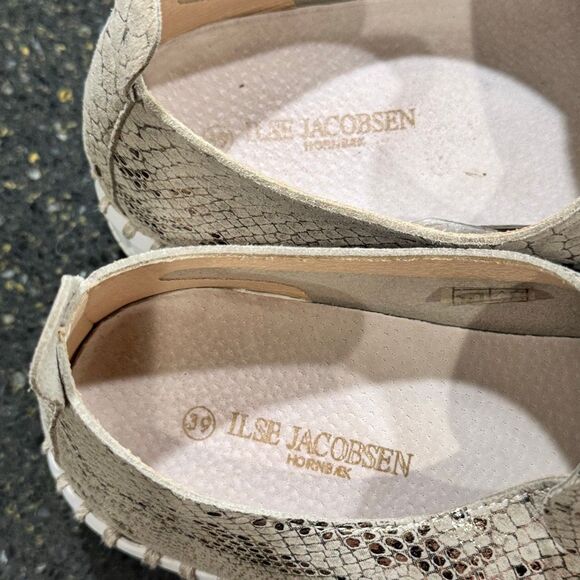 Ilse Jacobsen Tulip Platform Loafers. Wheat. Size 39/US 9. - Picture 8 of 10